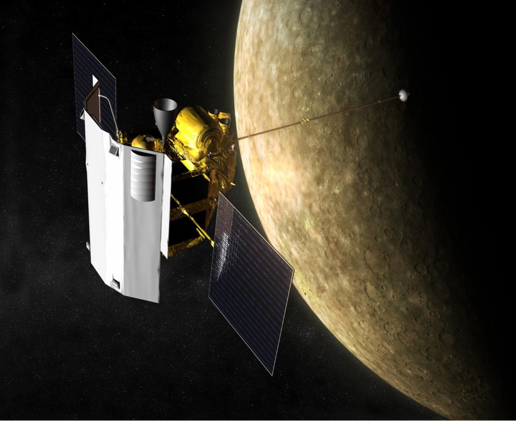 画像：水星とメッセンジャーのコンセプトイメージ