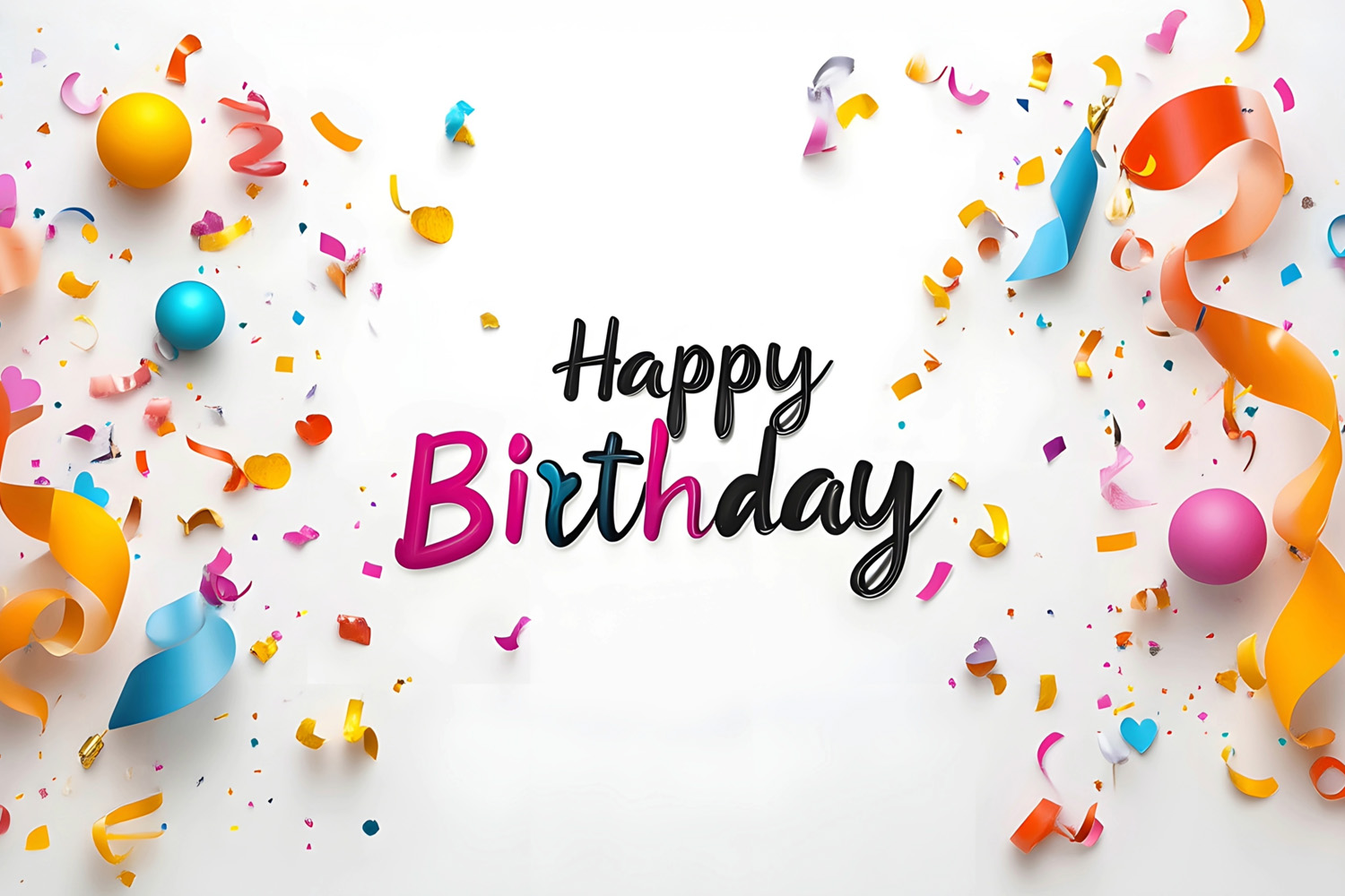 イメージ：Happy Birthdayメッセージ